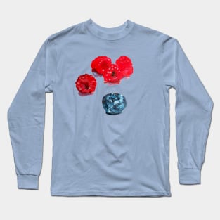 One blueberry and four strawberries Long Sleeve T-Shirt